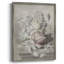 Impression florale vintage encadrée Lxxxix - bois massif-1188279630