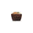 Wood Crescent Floating Wall Shelf, Brown