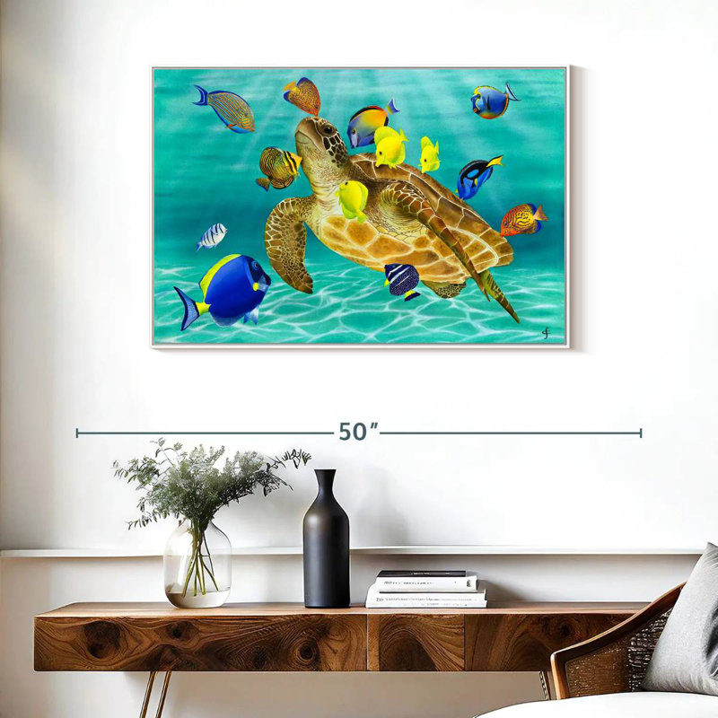 Kiss Kiss, Cadre flottant blanc, 37 po x 25 po