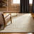 Town & Country Luxe Remin Abstract Line Art Handcrafted Area Rug Beige/Blue-99316415