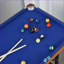 Table de billard portable 55 po avec accessoires | Bleu | Bois aggloméré + acier