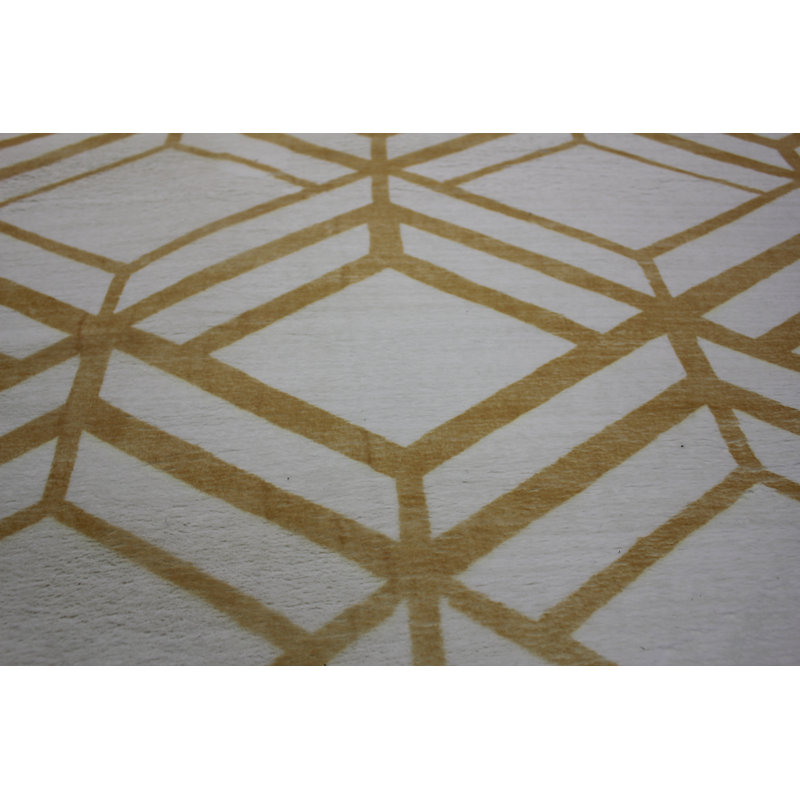 Tapis jaune / ivoire Demorest