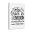 2 Corinthiens 12: 9 «His Grace is Enough Bible Verse Canvas», art mural chrétien-391543794