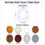 Sellman Soft Close Round Standard Toilet Seat-83787494