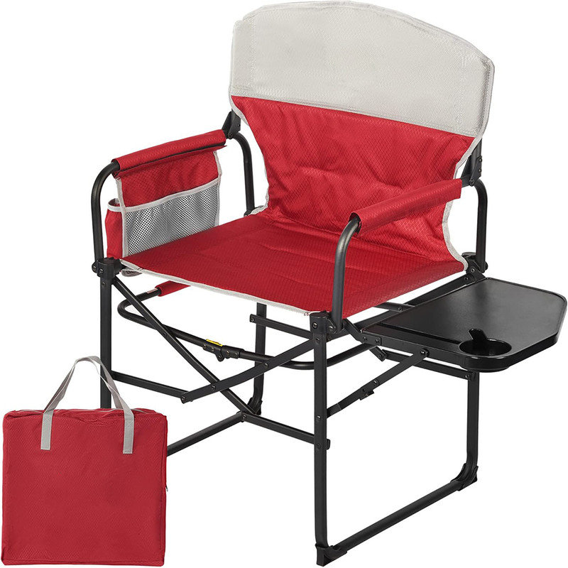 Berger | Chaise De Camping Pliante Minimize 2.0 Avec Tablette Et Porte- Gobelet | Chaise Pliante Confortable | Fauteuil Pliable Portable | Chaises Pliantes | Siege Pliable | Chaise Legere