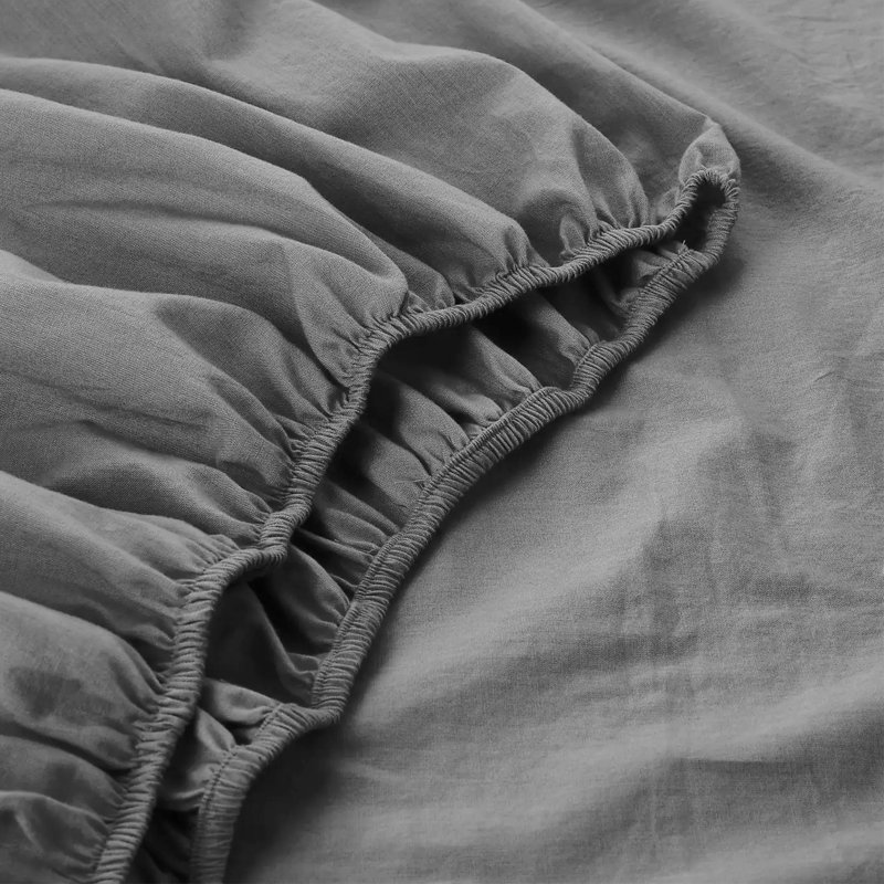 Joshua-Lewis Microfiber Brushed Fitted Sheet, Single (3'), Grey