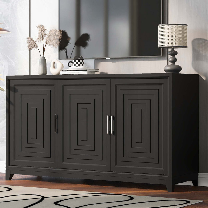 Armoire de rangement avec tablette réglable, Noir