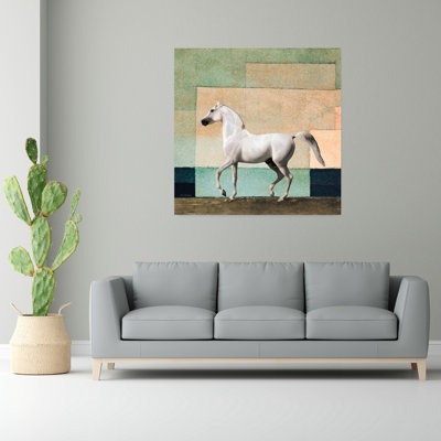 Art abstrait cheval contemporain abstrait