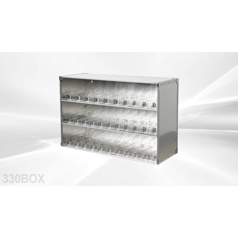 Présentoir à tabac avec support automatique 330, H 18 po x l 27 po x P 10,5 po