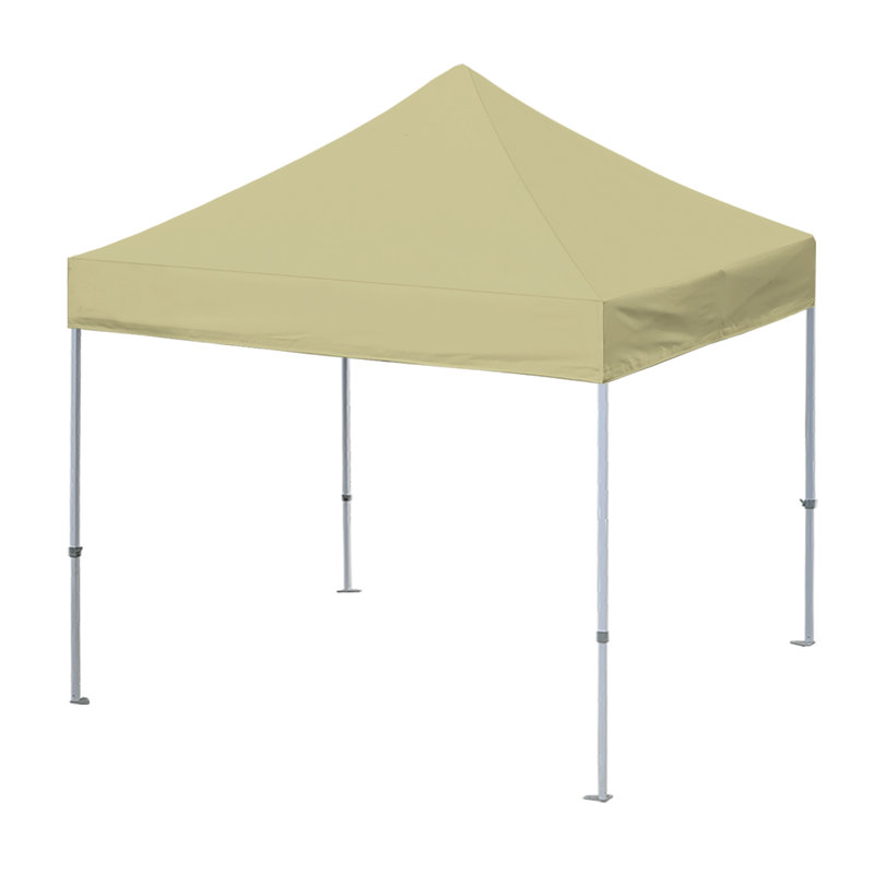 Amaziyah 96'' W x 96'' D Steel Pop-Up Canopy, Beige, 8ft x 8ft
