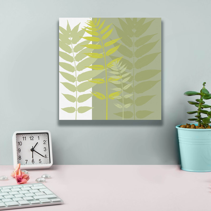  «Field Greens» par Erin Clark, art mural sur toile, 12 po x 12 po, H 12 po x l 12 po x P 0,75 po