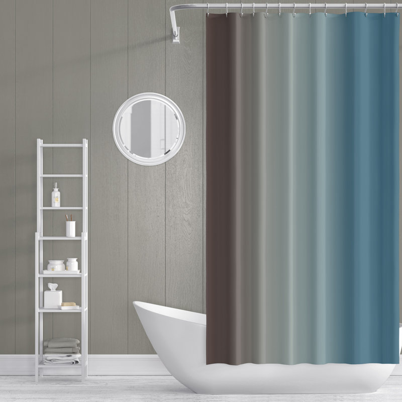 Rideau de douche simple Ombre, H 93 po x l 70 po