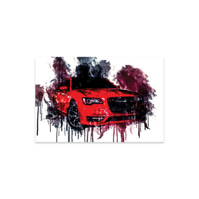 2018 Chrysler 300S véhicule CDLIV sur plastique / acrylique par Sissy Angelastro peinture