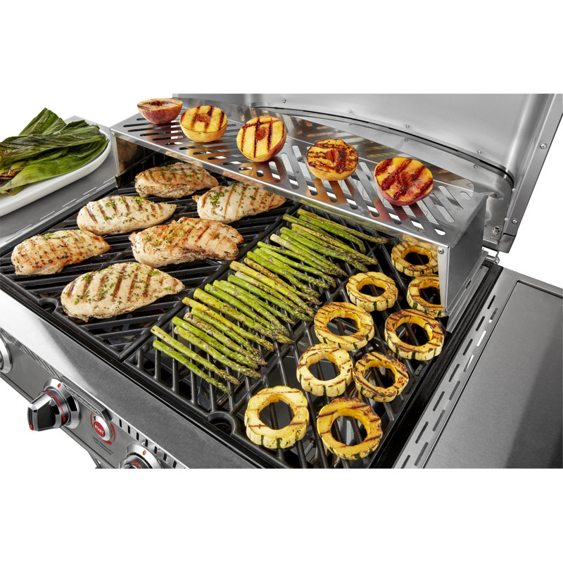 Propel+ Four Burner 3-in-1 Gas Grill (grill, Griddle, Pizza Oven) 