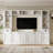 Minimalist Entertainment Wall Unit Set With Bridge For Tvs Up To 75"-197922362