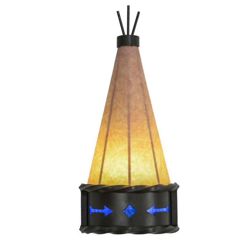 Rustic Lodge Flush Mounted Sconce