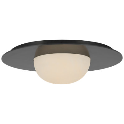 Kelly Wearstler Fosse 21" Flush Mount with Alabaster