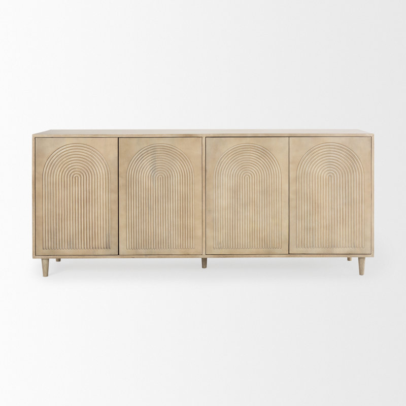 71.75'' W Solid Wood Sideboard, Light Brown