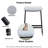 Jillie 27.2" Counter Stool with Saddle Seat Modern Backless Barstool Upholstered Cafe Chair