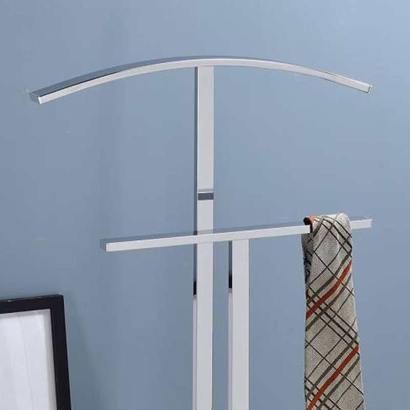 Valet en métal Modern, Métal chromé