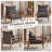 2Pcs Chenille Accent Chair Armchair With Pillow-1175849209