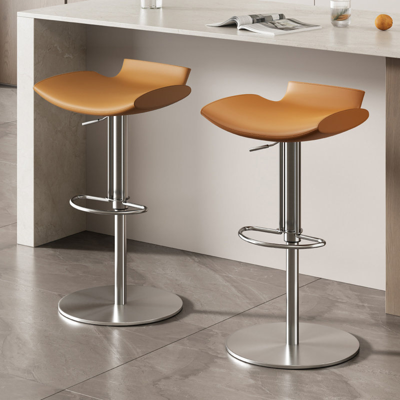 Chaise d'appoint à dossier brun et argent massif (ensemble de 6), Brun, 6