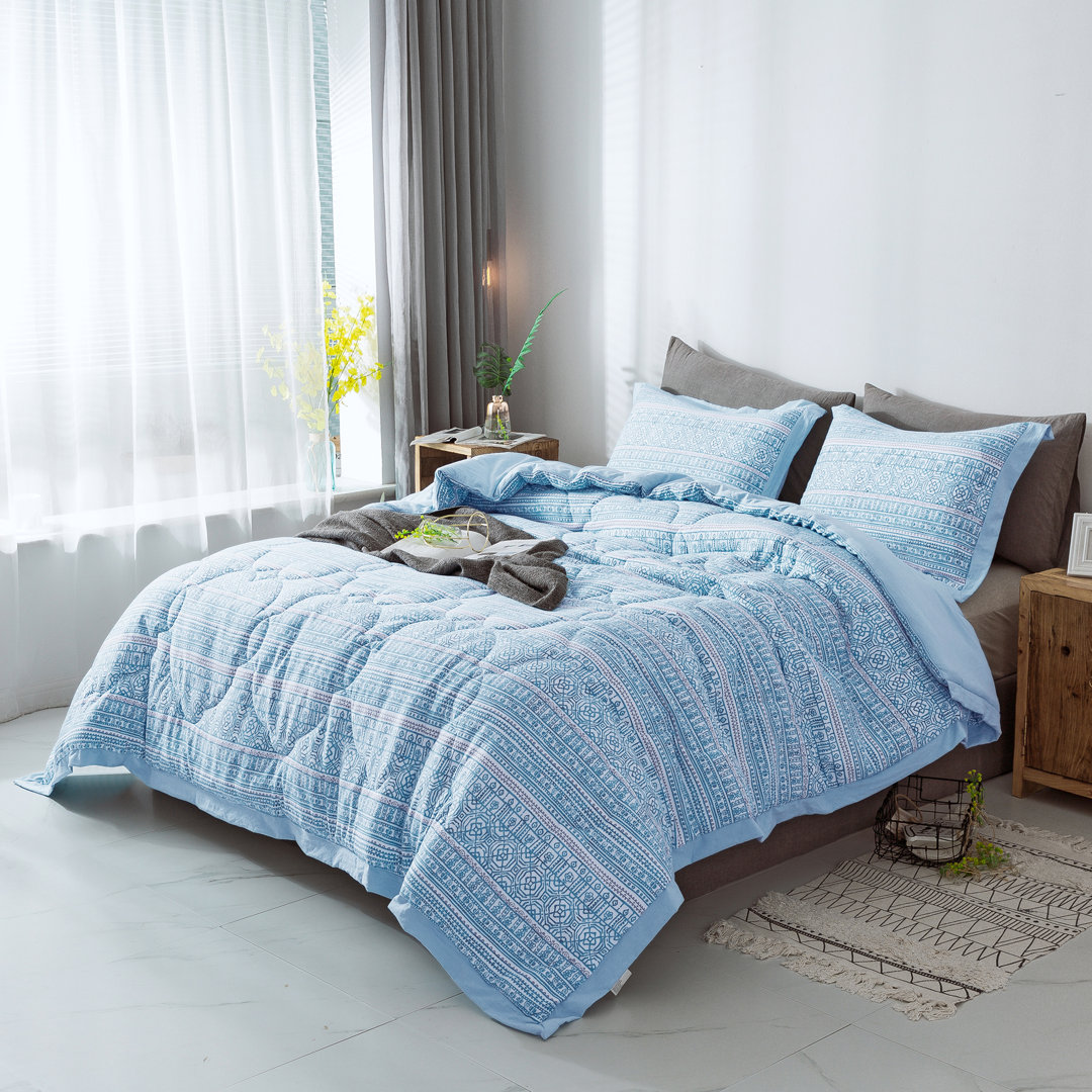 Geometric Shapes Comforter Set Kasentex 