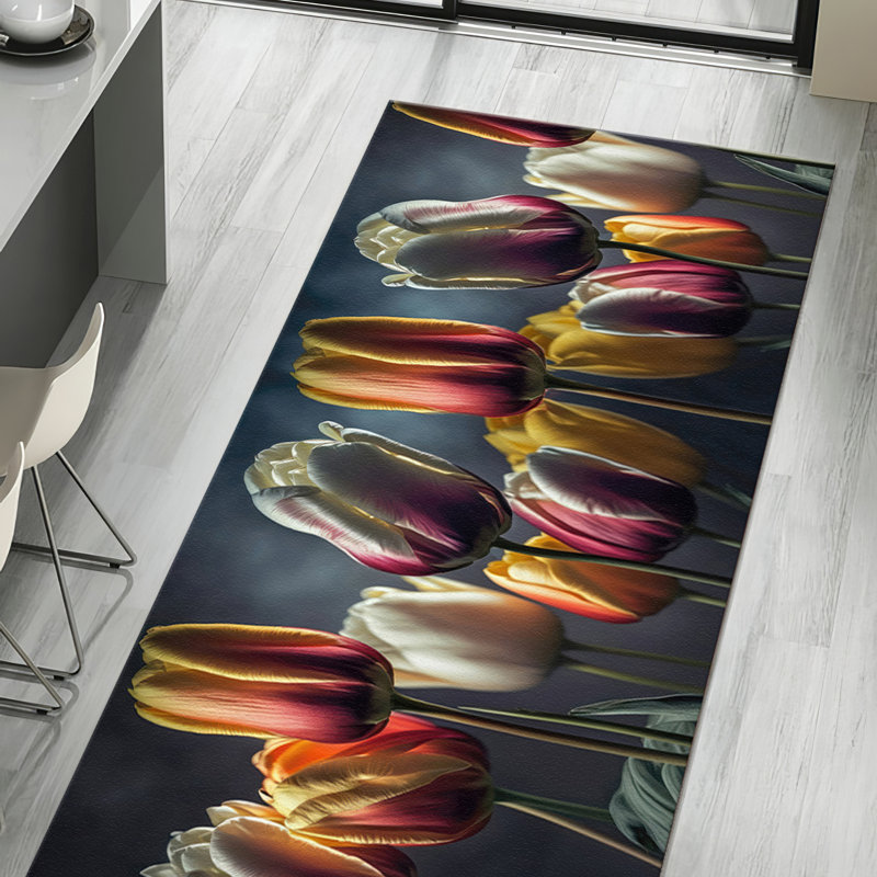 Large Soft Pile Printed Rug Featuring Vibrant Abstract Geometric Design Ideal for Adding a Splash of Color to Any Living Space