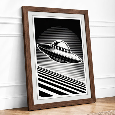 Saucer Retro - Framed Print