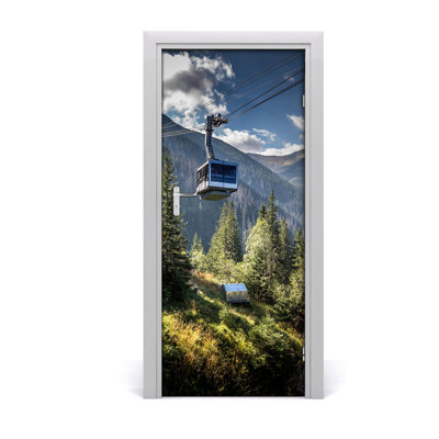 Rollercoaster Door Decal