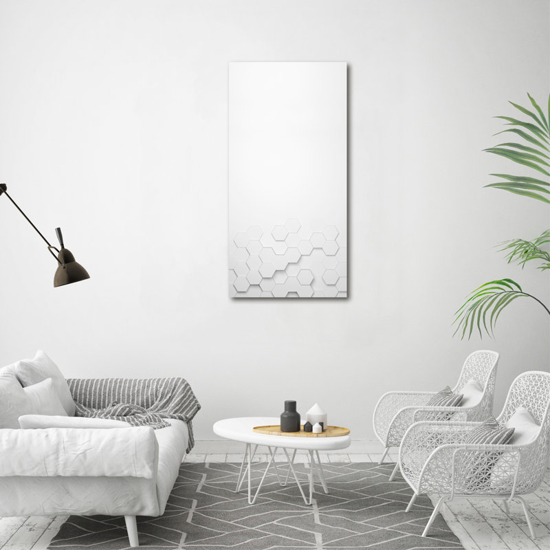 Hexagons Background - Wrapped Canvas Print