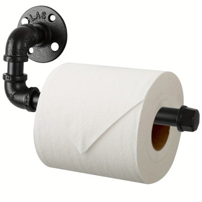 1Pc Toilet Paper Holder, Pipe-Designed Tissue Paper Storage Rack, Wall-Mounted Tissue Paper Holder, Hanging Toilet Paper Holder, Bathroom Accessories.