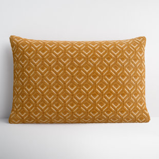 Yellow 20x20 Square Cotton Sari Silk Decorative Throw Pillow with  Down-Alternative Insert + Reviews