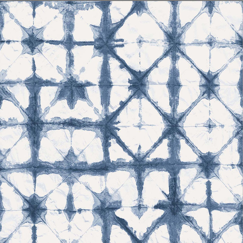 Indigo Geometric Peel & Stick Wallpaper Roll