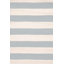 Catamaran Stripe Light Blue/Ivory Handwoven Indoor/Outdoor Rug