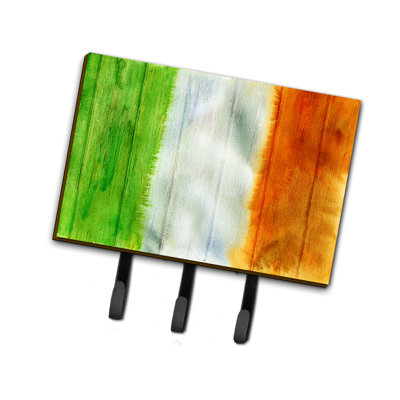 Drapeau irlandais sur laisse de bois ou porte-clés