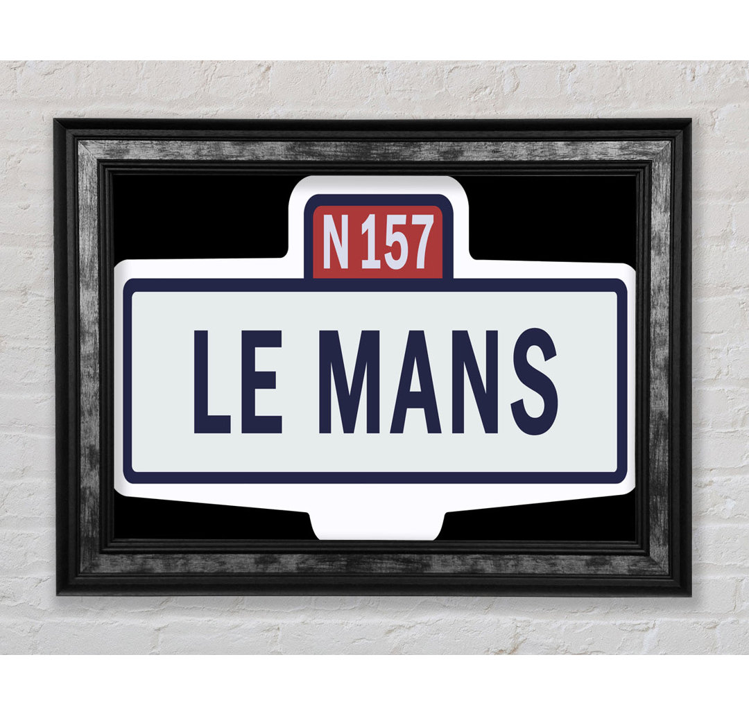 Le Mans Rennen Schild - Druck