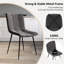 Dining Chairs Upholstered Velvet Fabric Seat Kitchen Dining Room Furniture, UKFR Certified-340277525-340277520