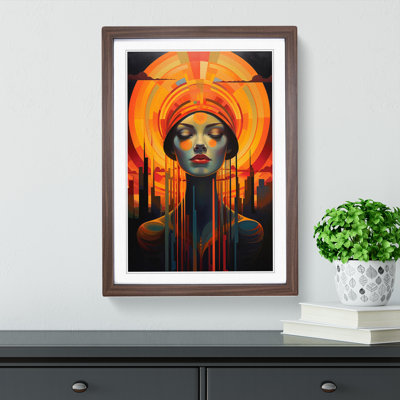 Sunset Art Deco No.2 - Framed Print