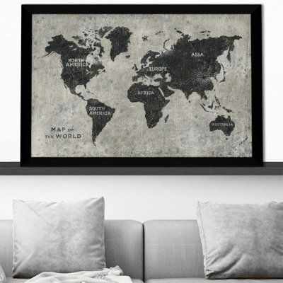 " Grunge World Map "