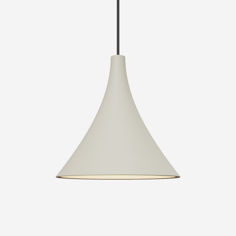 Gota Pendant Light, Sand, Black, 20" H x 9.84" W x 9.84" D