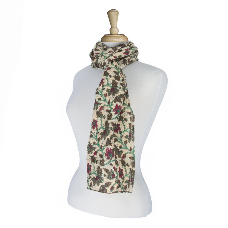 Aines Floral 100% Cotton Table Runner
