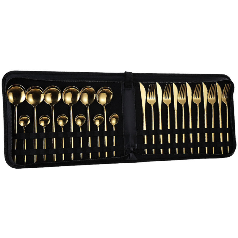 Ensemble de couverts en acier inoxydable Paloff, Or