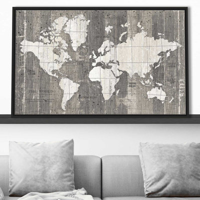 " Old World Map Neutral " by Wild Apple Portfolio