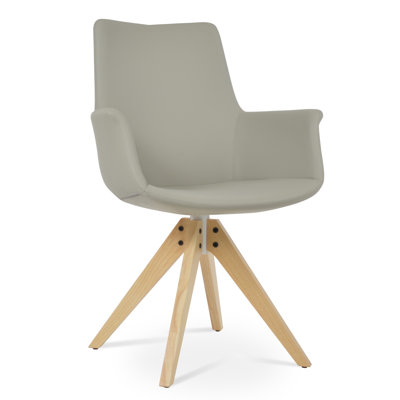 Chaise avec accoudoirs rembourrée