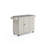 Taniha 53.5 " W Kitchen Cart with Stainless Steel Top-1473121381