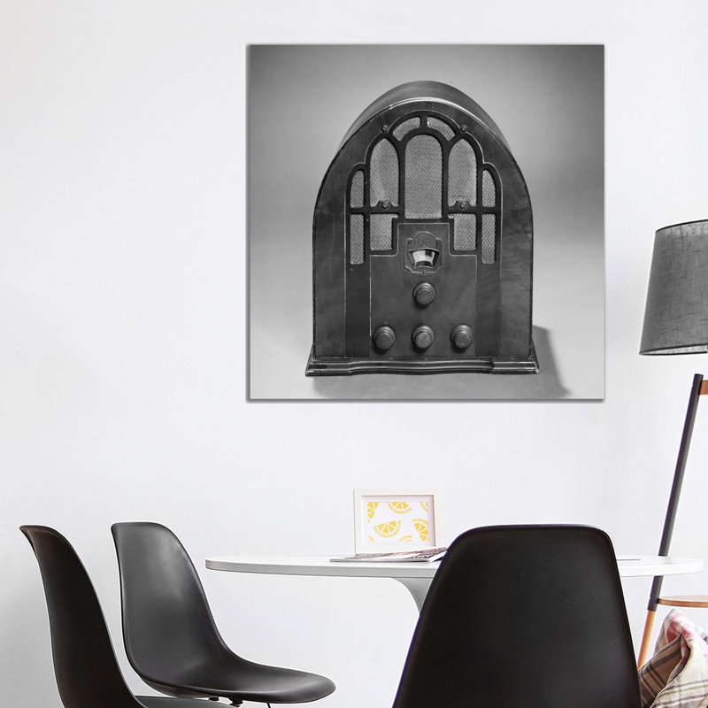 1930s Old Time Zenith Model 805 Cathedral Style AM Radio 1935 - Wrapped Canvas Print, 93.98 cm H x 93.98 cm W x 1.91 cm D