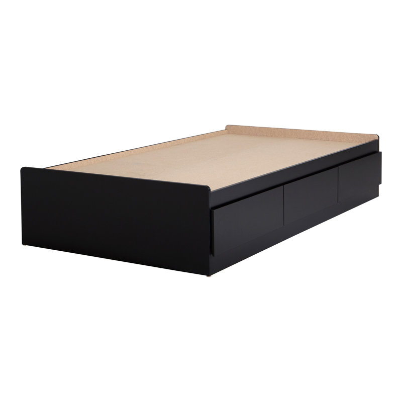 Raiden Kids Twin with Drawers, Black