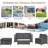 5-Piece All-Weather Wicker Patio Conversation Set With Gray And Glass Table-843943824