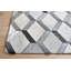 Area Cowhide Geometric Area Rug in Gray/Cream-1036955179